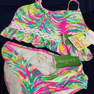 Lilly Pulitzer Girls 2piece Bathing Suits